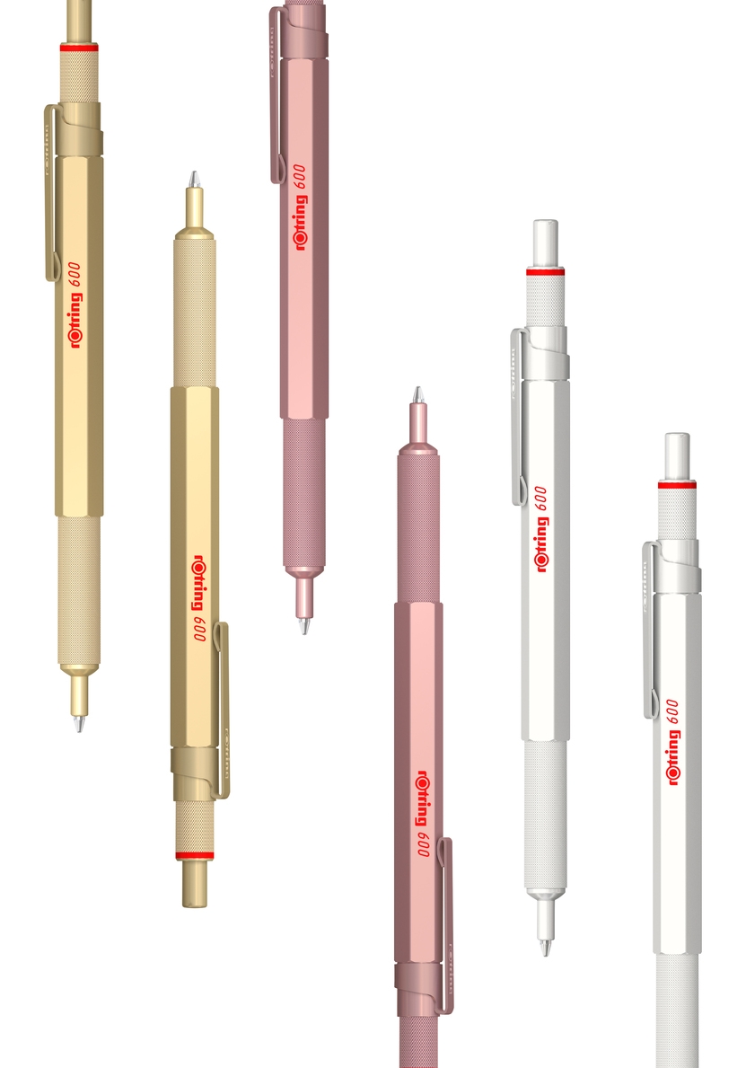 Długopis Rotring 600 różowe złoto